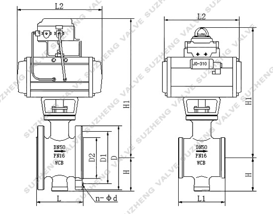 ZSSV氣動V型調節(jiē)球閥